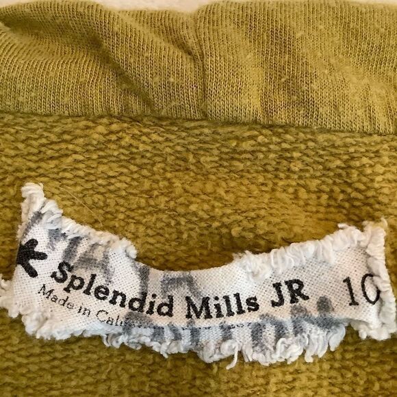 SPLENDID HOODIE YELLOW SWEATSHIRT SIZE 10 EUC - Picture 5 of 7
